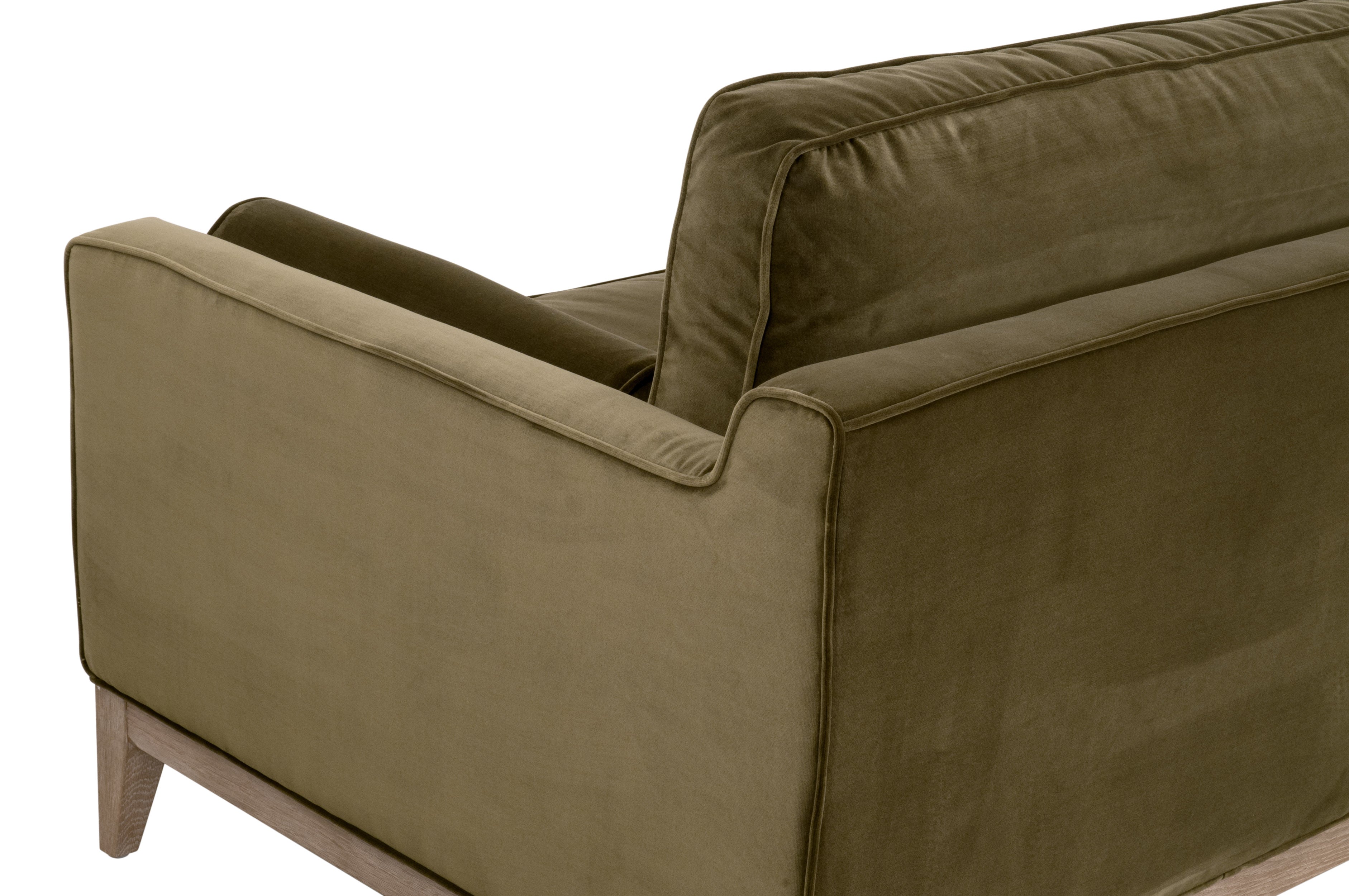 Parker Post Modern Sofa Chair - Natural Grey Oak