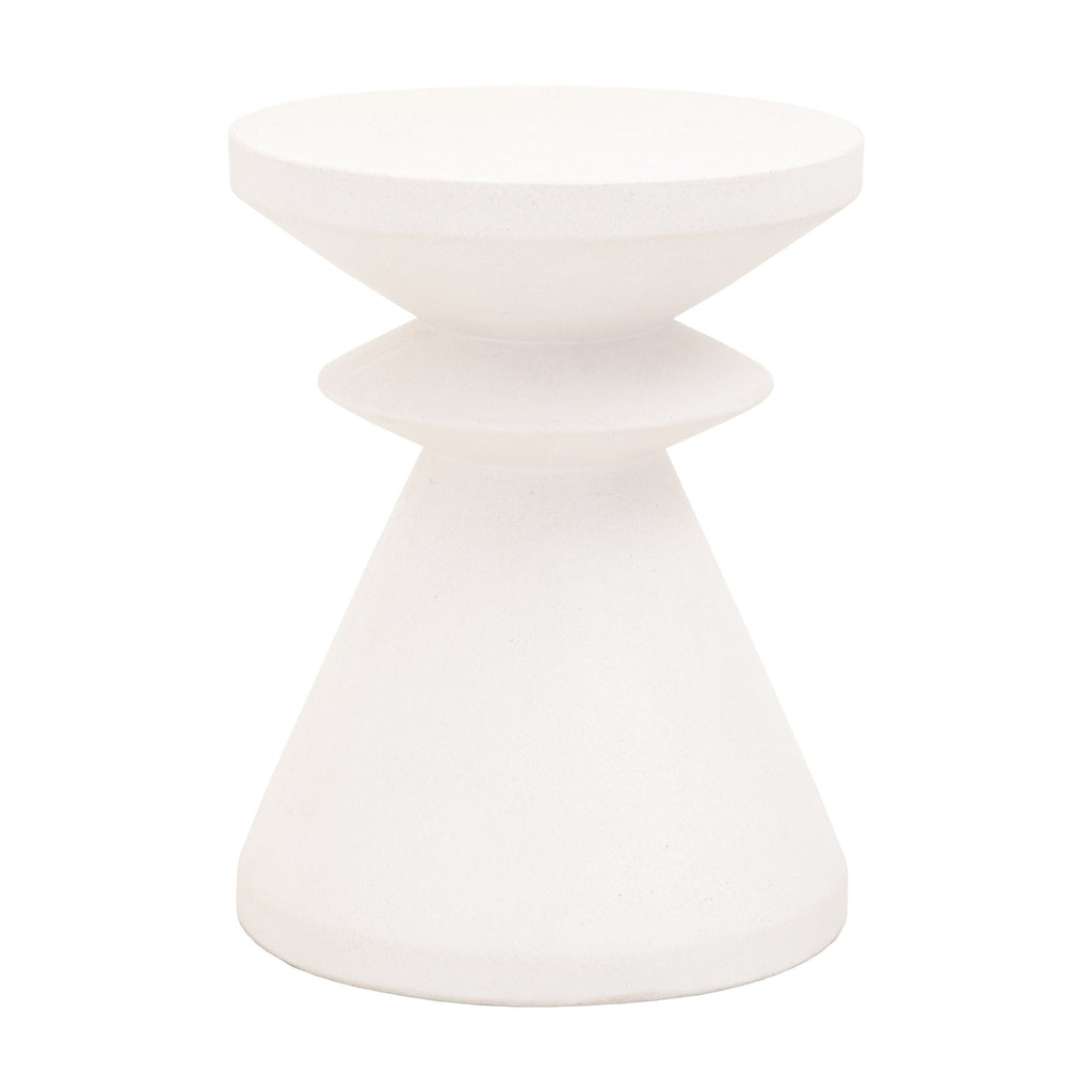 Pawn Accent Table, Ivory Concrete