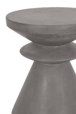 Pawn Accent Table, Slate Grey Concrete