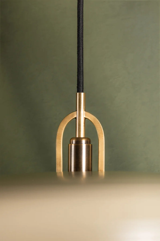 Plummet Pendant, Patina Brass And Soft Sand (PBR/SSD) - 18"