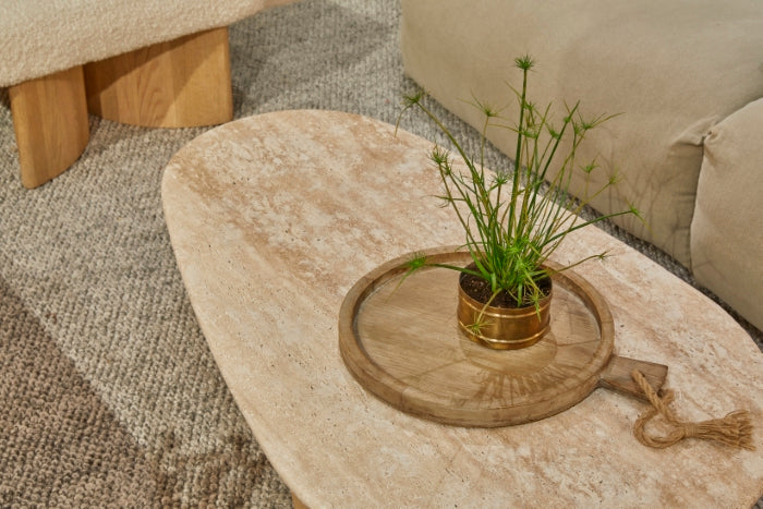 Pondus Travertine Oak Coffee Table