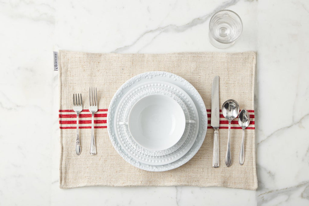 Red Stripe Placemat, Set of 4