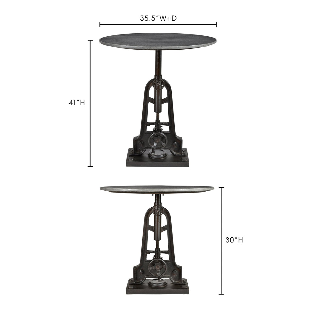 Delaware Adjustable Cafe Table