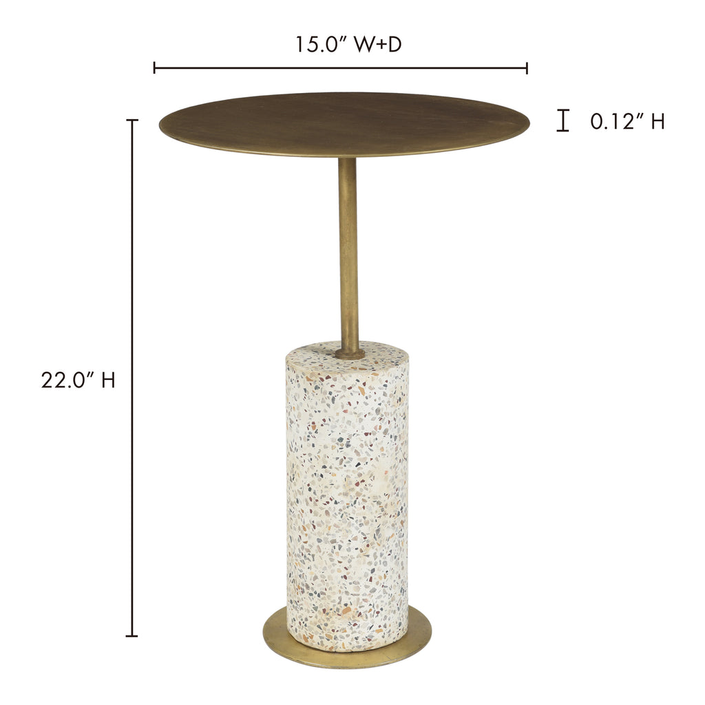 Gabriel Accent Table (Brass)