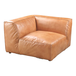 Luxe Corner Chair, Brown