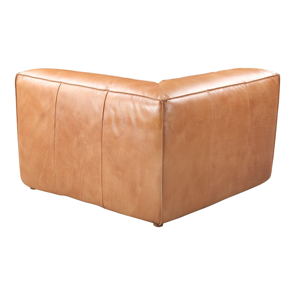 Luxe Corner Chair, Brown