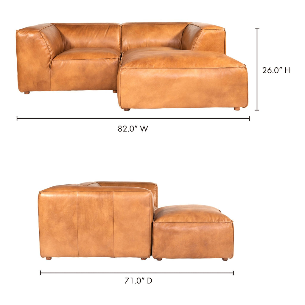 Luxe Nook Modular Sectional, Brown