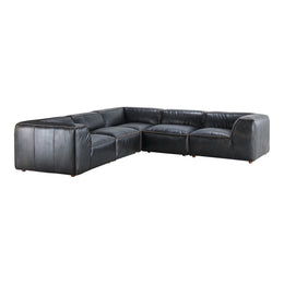 Luxe Classic L Modular Sectional, Black