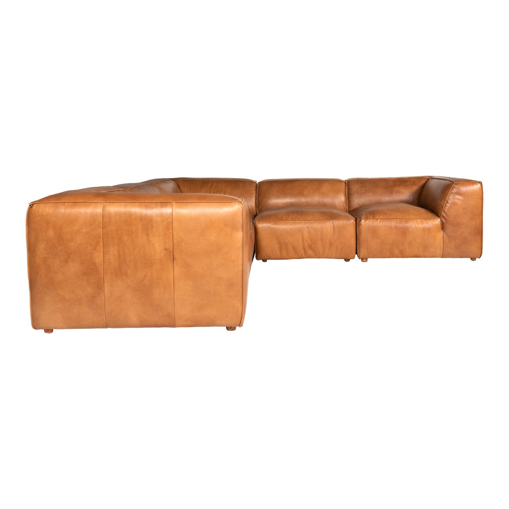 Luxe Classic L Modular Sectional, Brown