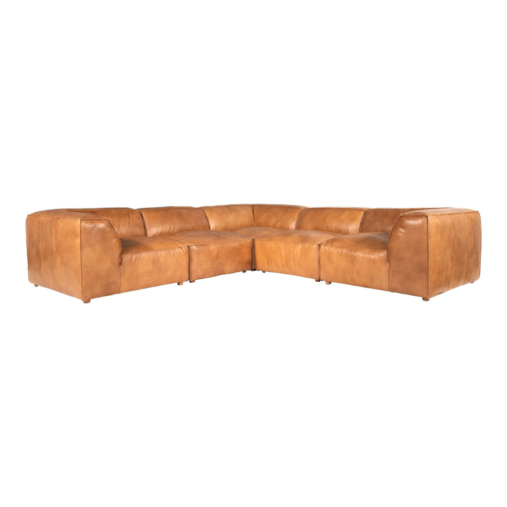 Luxe Classic L Modular Sectional, Brown