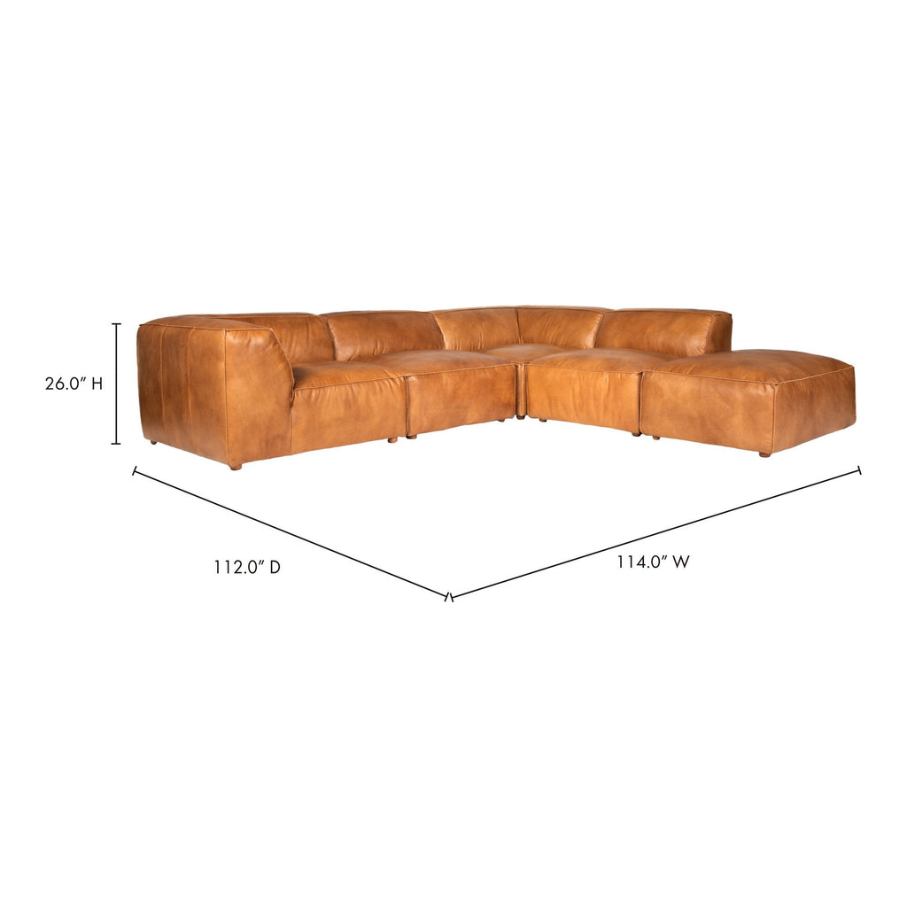 Luxe Dream Modular Sectional, Brown