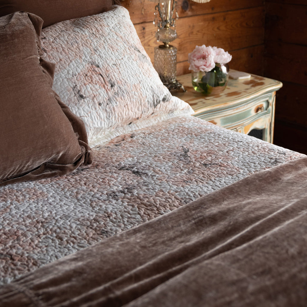 Collette Quilt Set, Full/Queen Blush