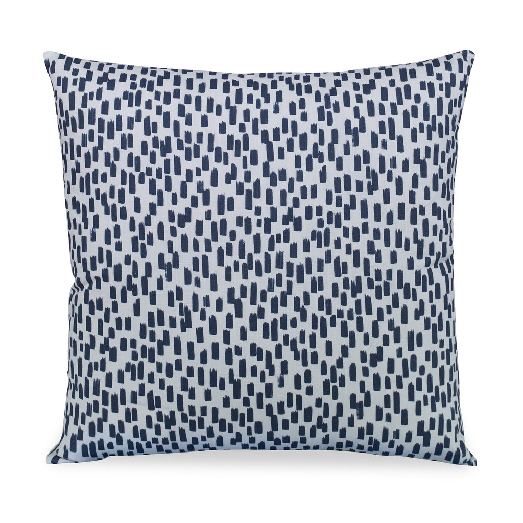 Inkstrokes Pillow White/Blue