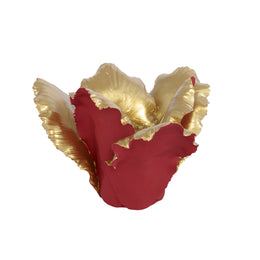 Pai Candleholder, Red, Gold