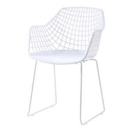 Honolulu Chair, White, Set of 2