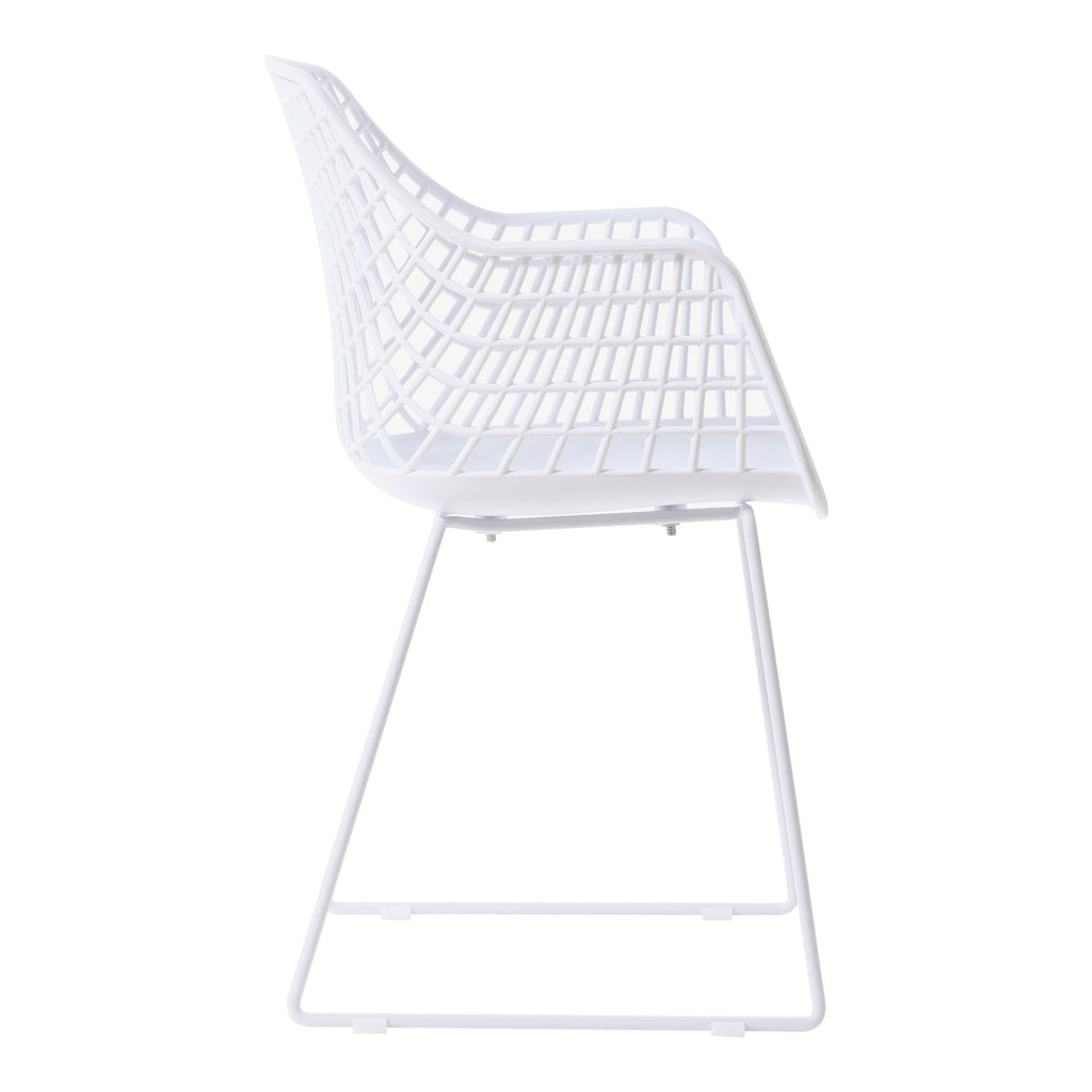 Honolulu Chair, White, Set of 2