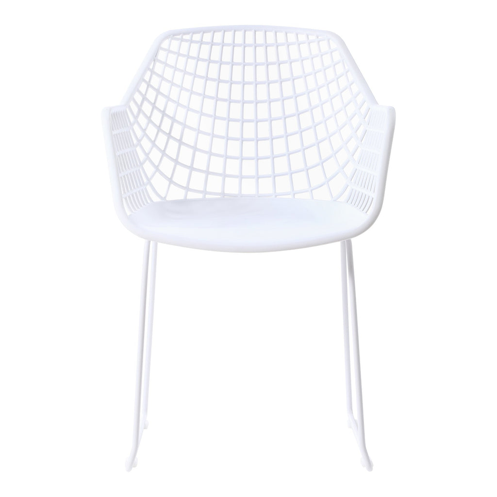 Honolulu Chair, White, Set of 2