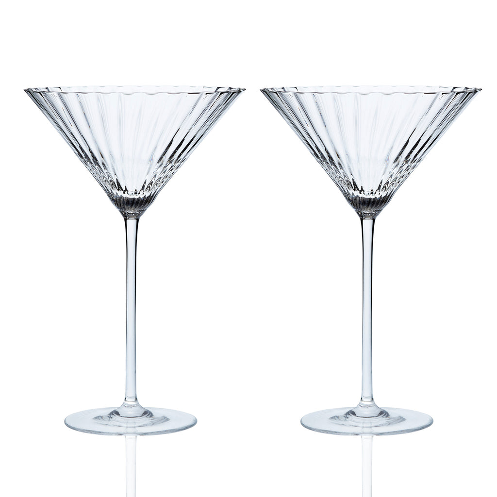 Quinn Clear Martini Glasses, Set of 2