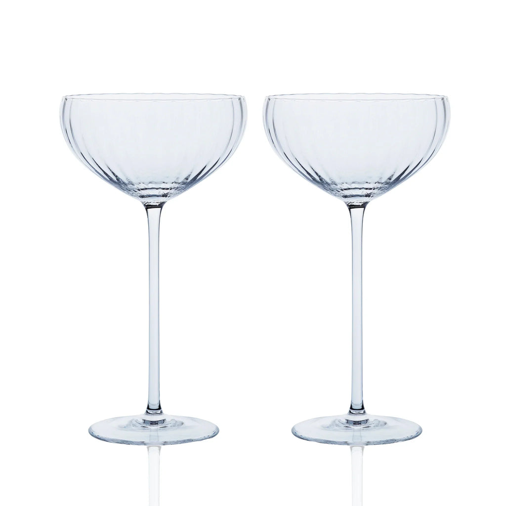 Quinn Clear Coupe Glasses, Set of 2