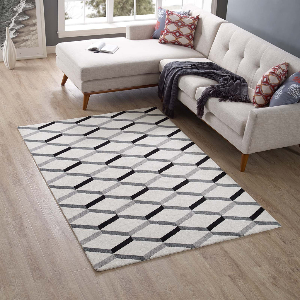 Sigrun Geometric Chevron 5x8 Area Rug