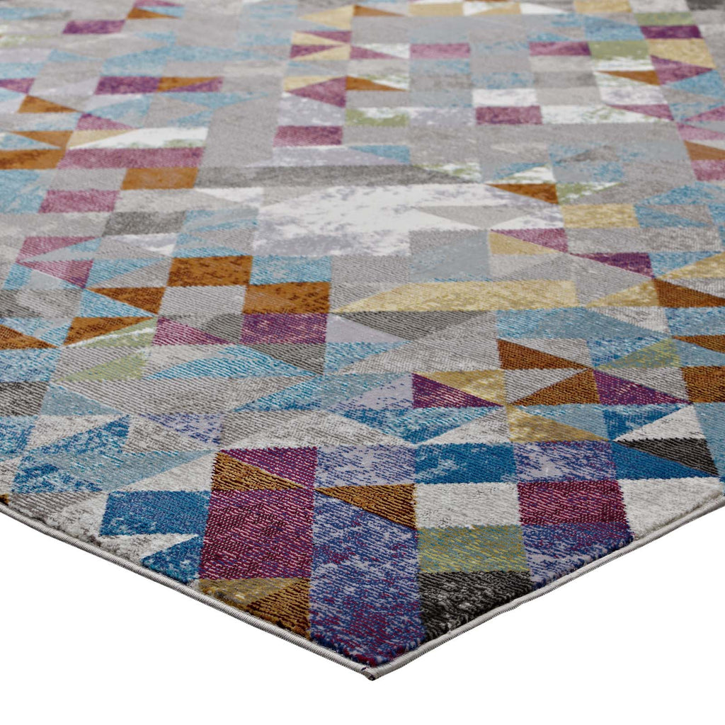 Lavendula Triangle Mosaic 8x10 Area Rug