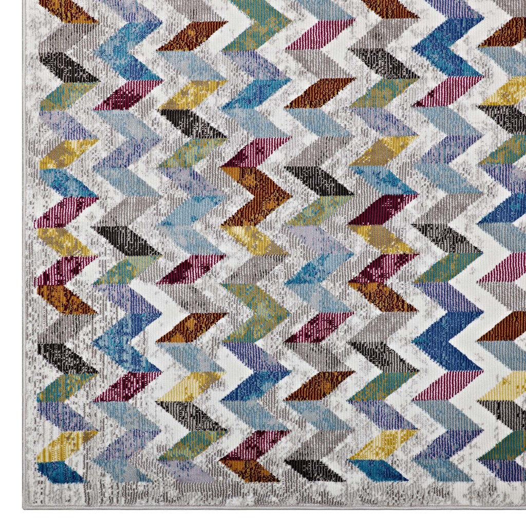 Gemma Chevron Mosaic 4x6 Area Rug