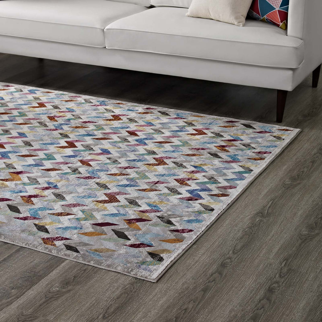 Gemma Chevron Mosaic 5x8 Area Rug