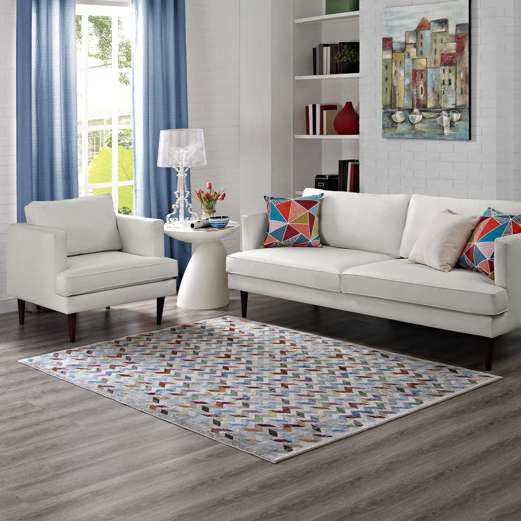 Gemma Chevron Mosaic 5x8 Area Rug