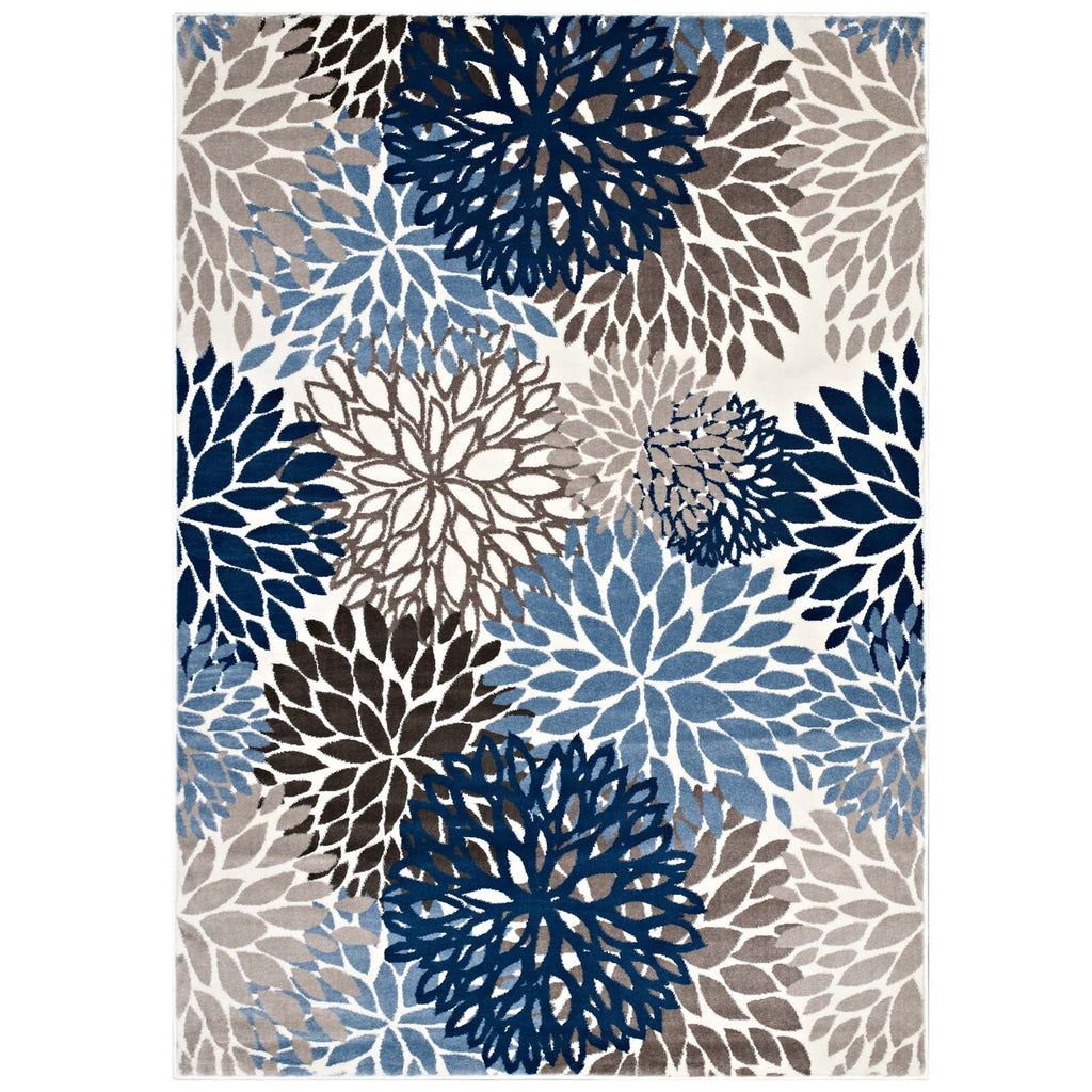 Calithea Vintage Classic Abstract Floral 8x10  Area Rug