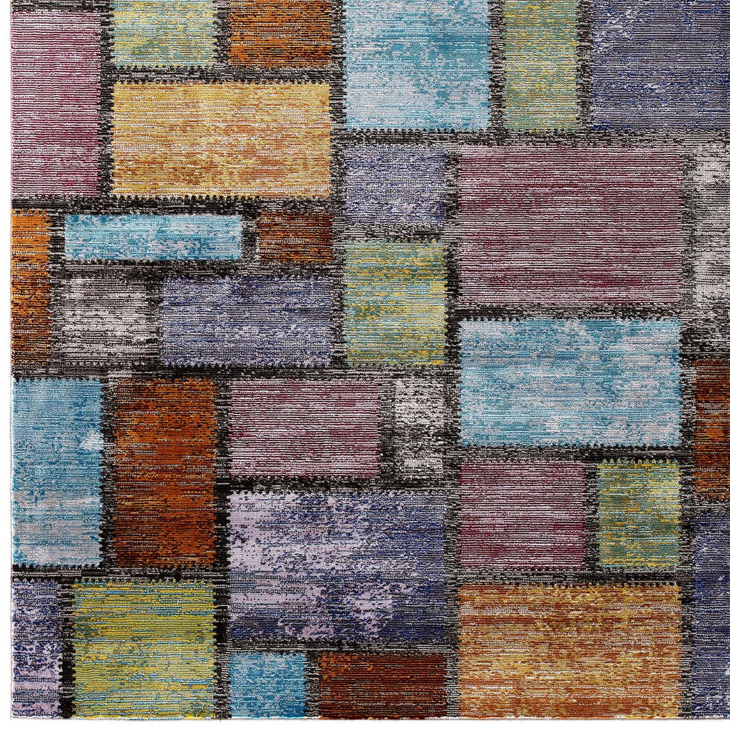 Success Nyssa Abstract Geometric Mosaic 4x6 Area Rug