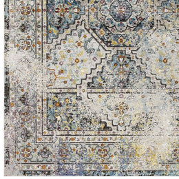 Success Jacinda Distressed Vintage Floral Persian Medallion 8x10 Area Rug