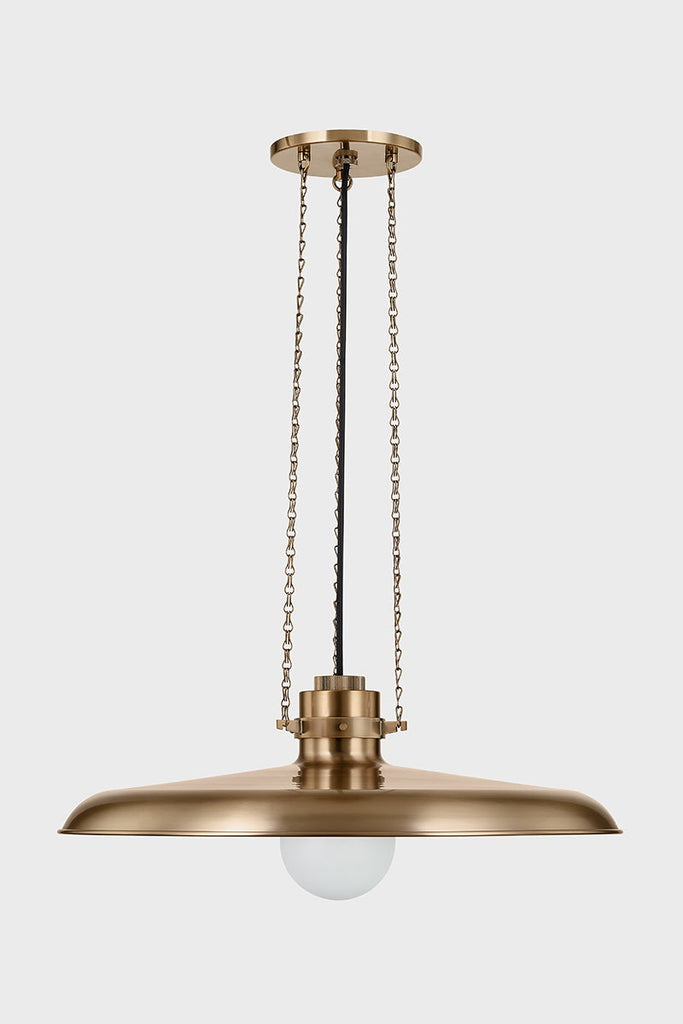 Rainhill Pendant - Patina Brass, 24"