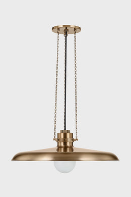 Rainhill Pendant - Patina Brass, 24"