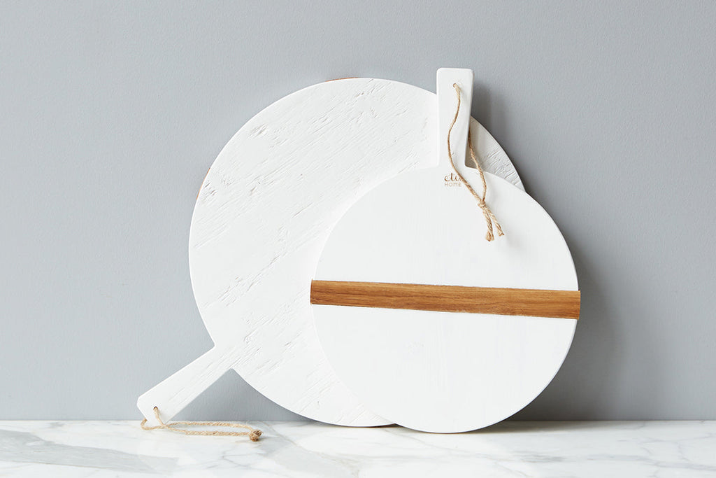 White Round Mod Charcuterie Board