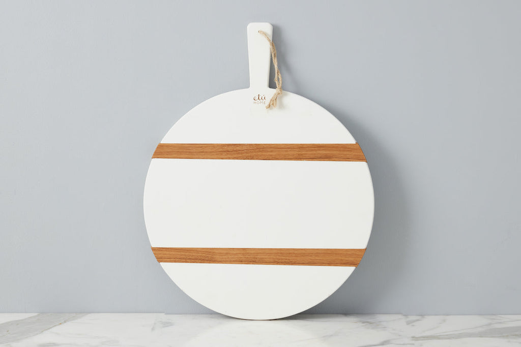 White Round Mod Charcuterie Board