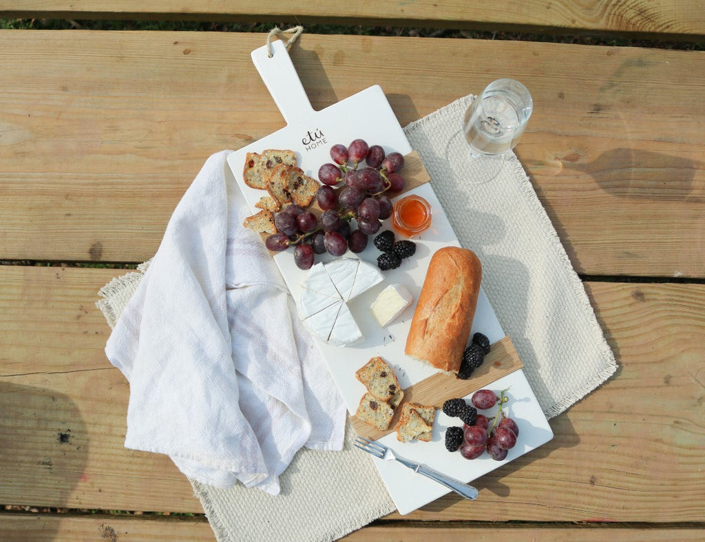 White Rectangle Mod Charcuterie Board