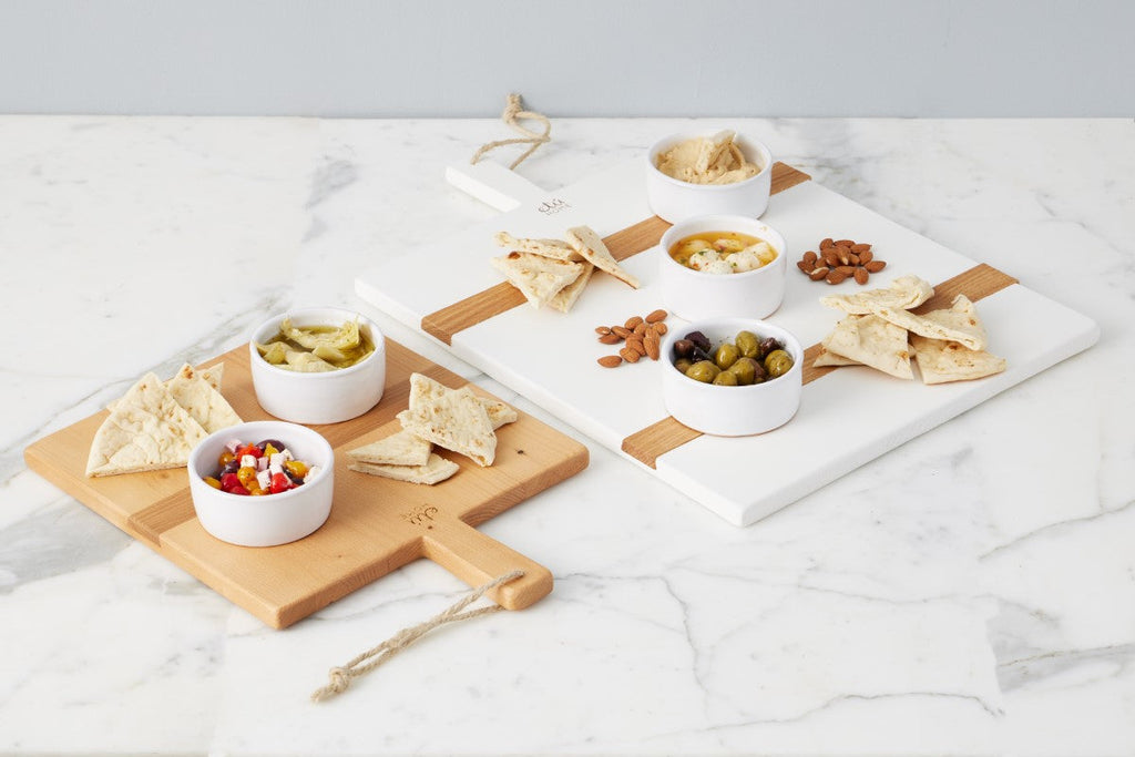 White Rectangle Mod Charcuterie Board