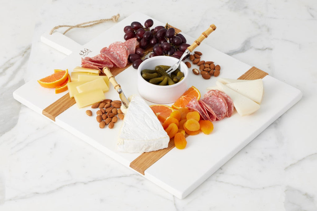 White Rectangle Mod Charcuterie Board