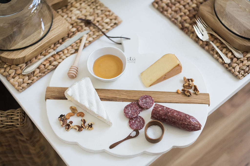 White Mod Pumpkin Charcuterie Board