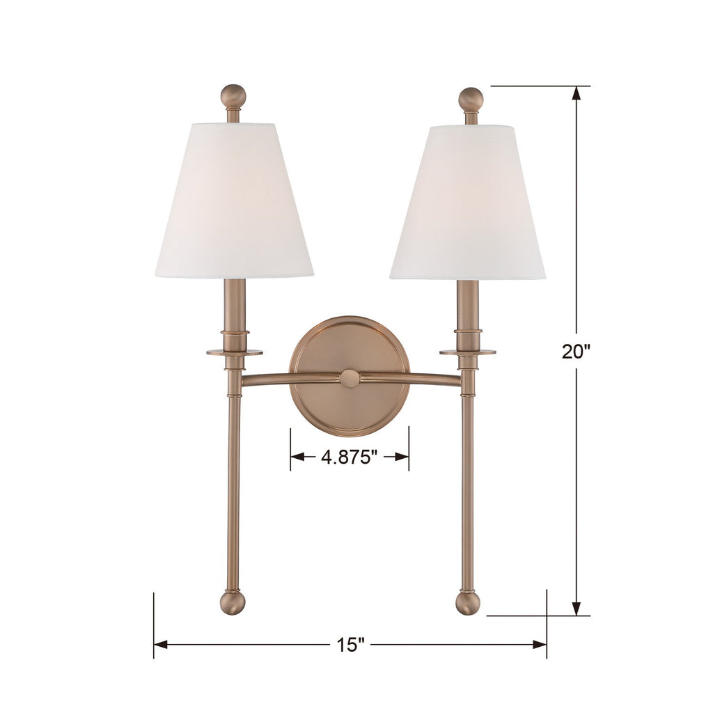 Riverdale 2 Light Sconce