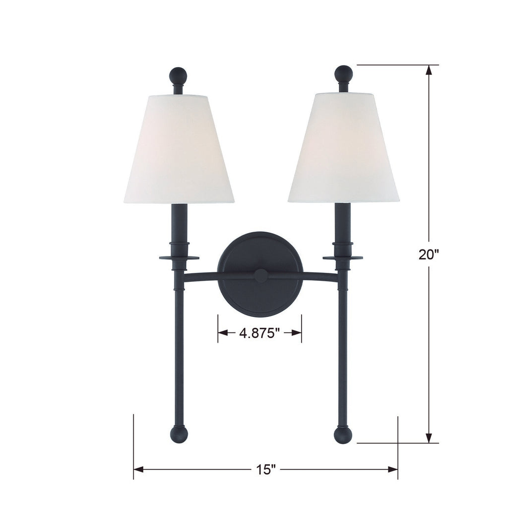 Riverdale 2 Light Sconce