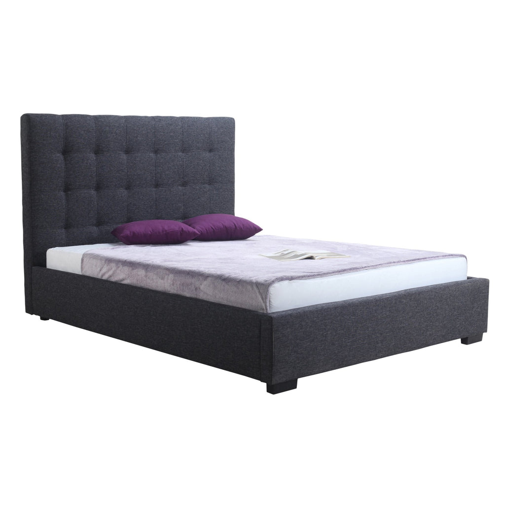 Belle Storage Bed Queen, Charcoal