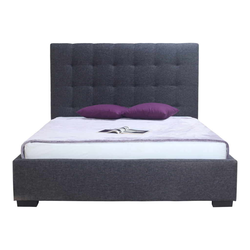 Belle Storage Bed Queen, Charcoal