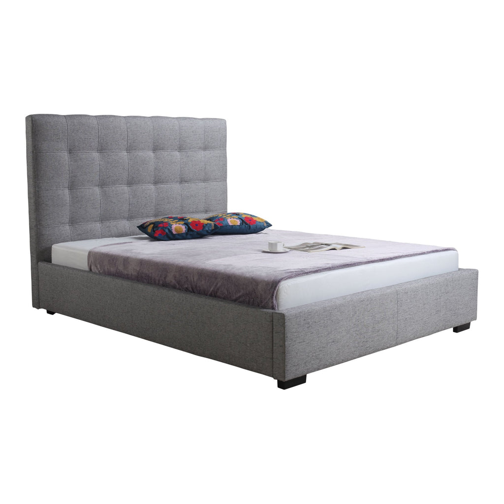 Belle Storage Bed King, Light Grey