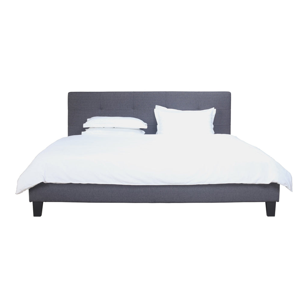 Eliza Queen Bed, Dark Grey