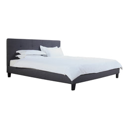 Eliza Queen Bed, Dark Grey