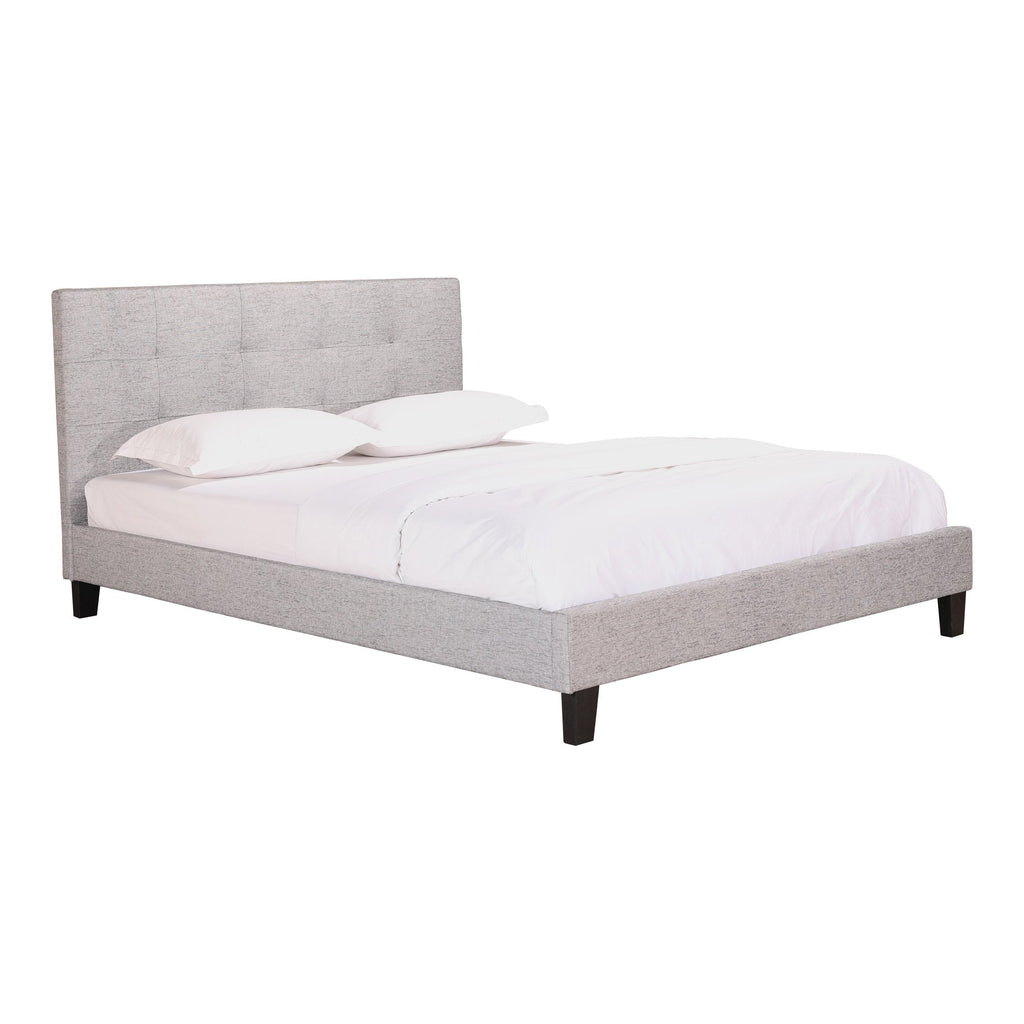 Eliza Queen Bed, Light Grey