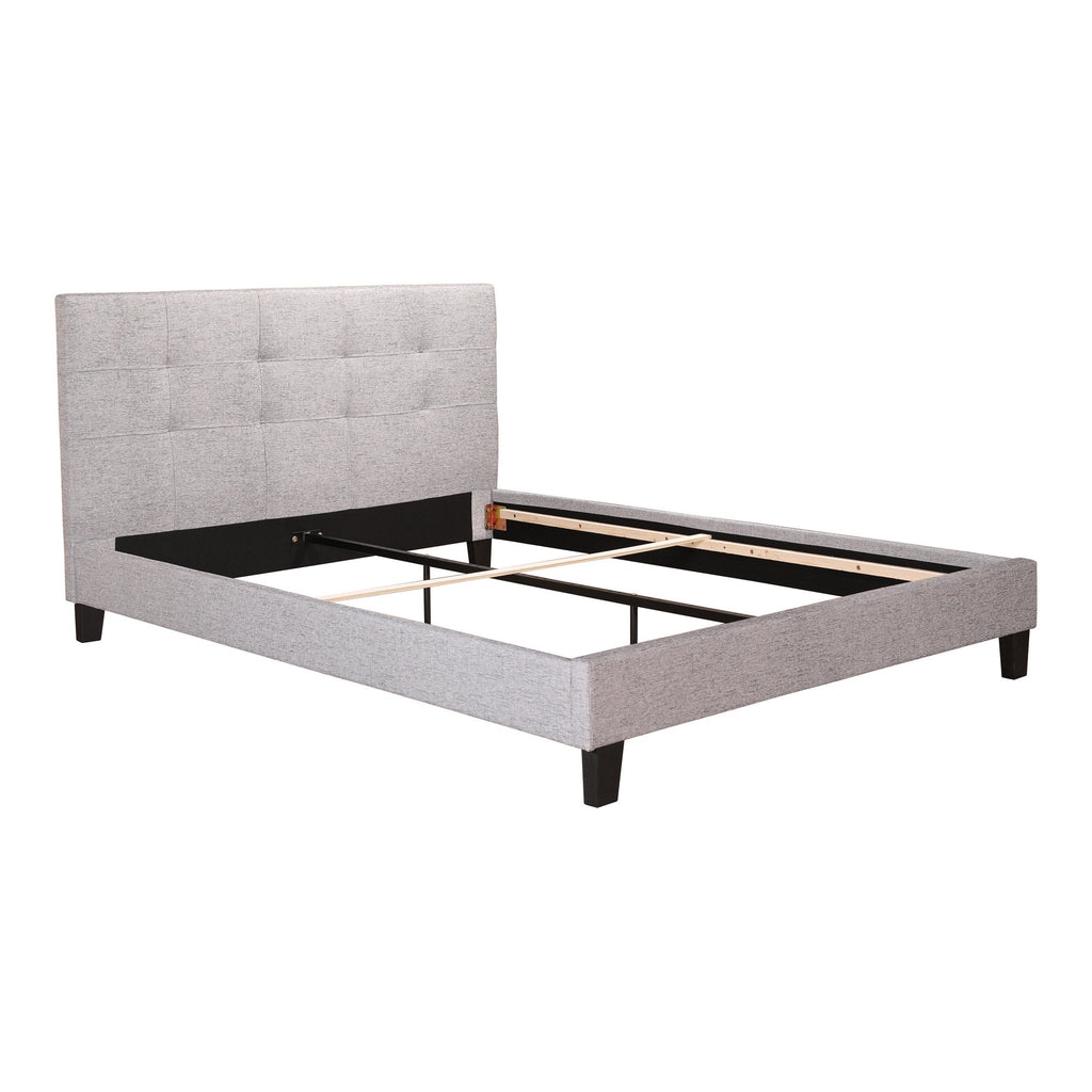 Eliza Queen Bed, Light Grey