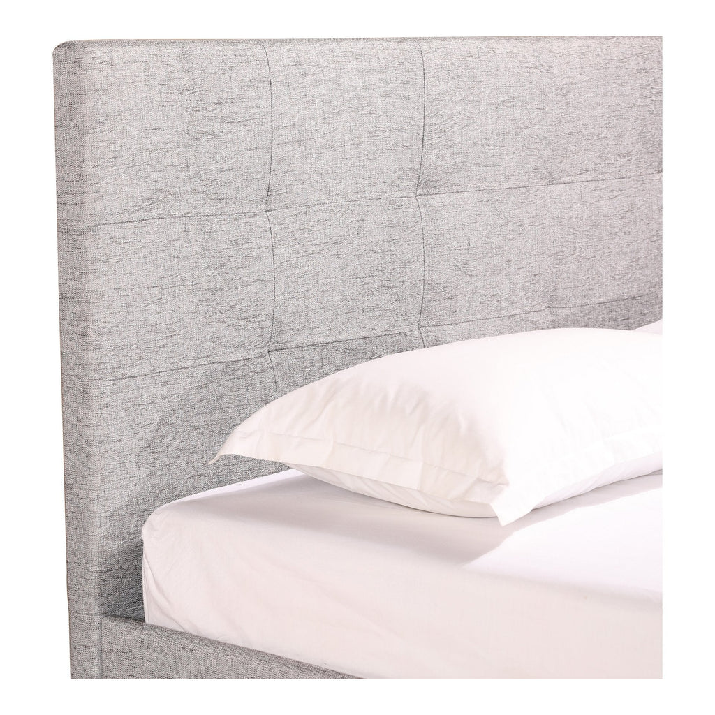 Eliza Queen Bed, Light Grey