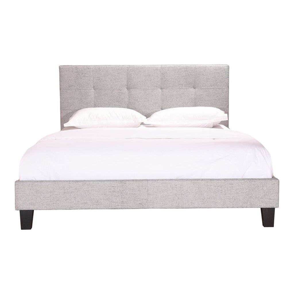 Eliza Queen Bed, Light Grey